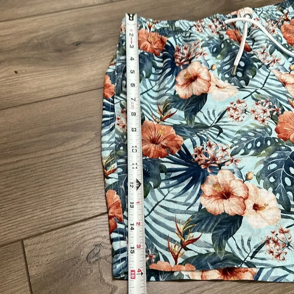 Franks Australia 5.5” Maui Sky Floral Print Swim Trunks Size XL‎